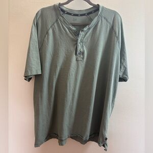Gap Green Short Sleeve Henley Shirt XXL
